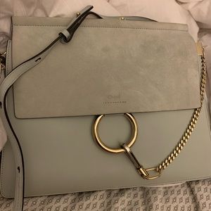 Brand new Chloe “Faye” medium size bag in gray